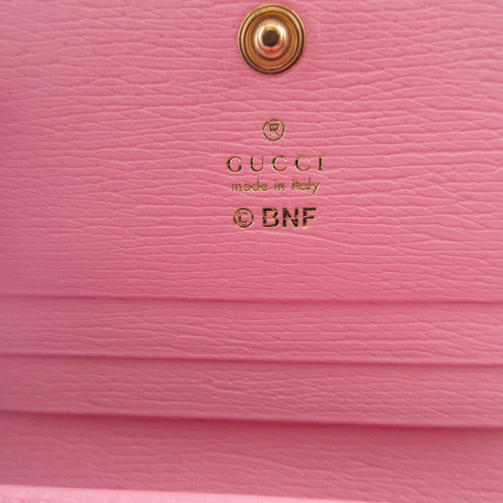 GUCCI Bifold Wallet 701009 leather pink