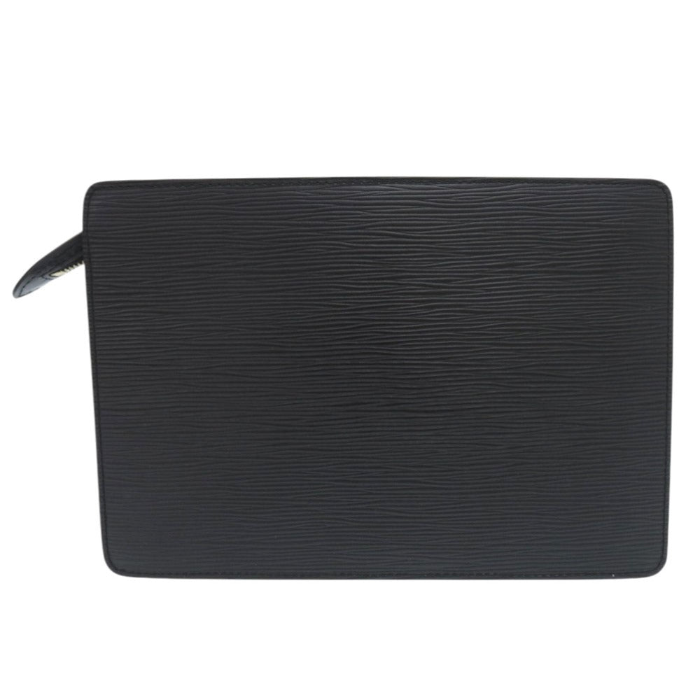 LOUIS VUITTON Clutch bag M52522 Epi Leather Noir business bag Epi Pochette Homme mens Used Authentic