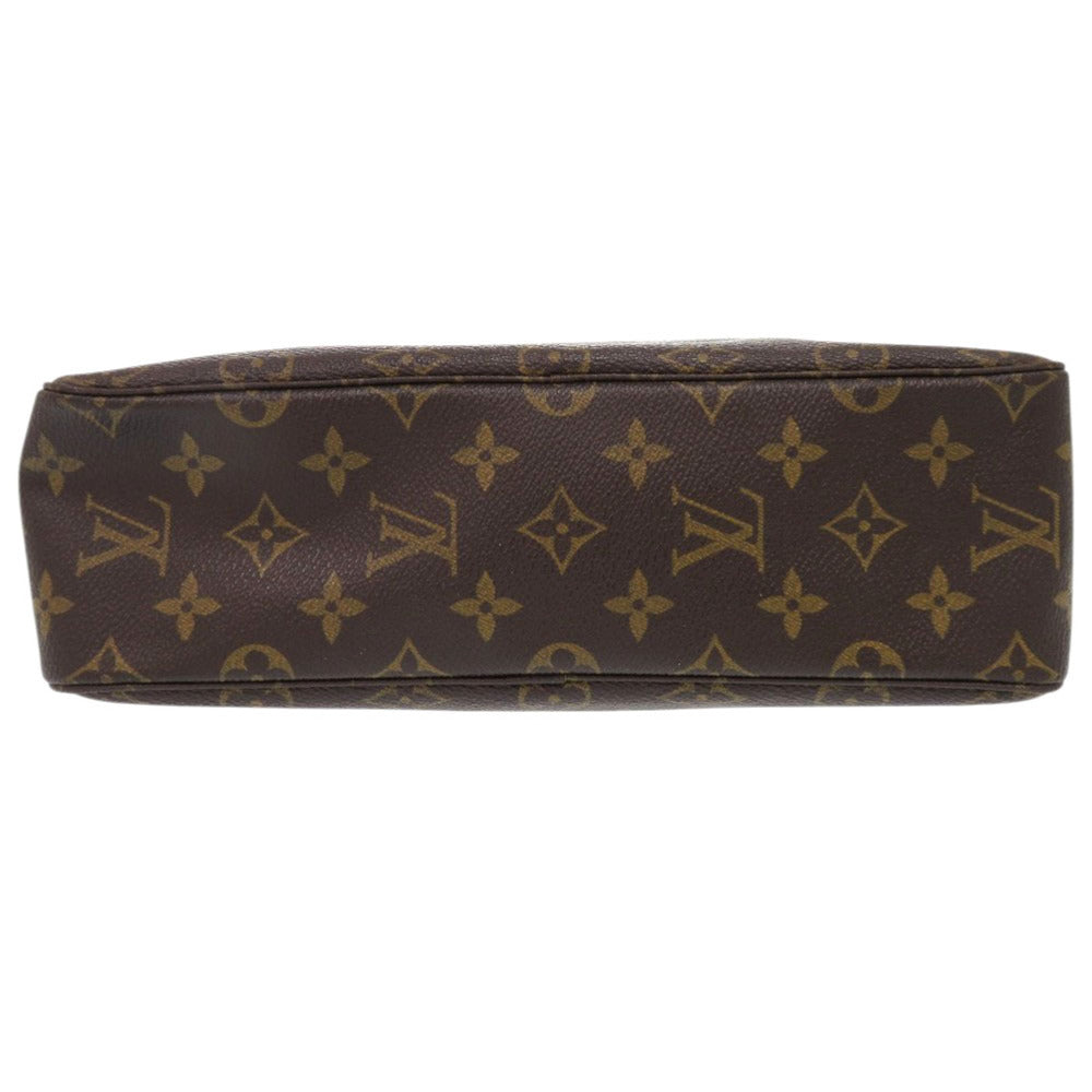 LOUIS VUITTON business bag M47522 Monogram canvas Brown Monogram Truth Cracking Ty 28 mens Used Authentic