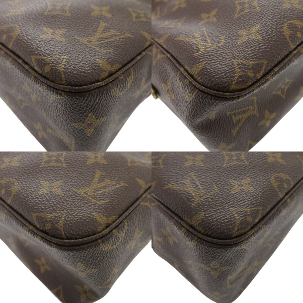 LOUIS VUITTON business bag M47522 Monogram canvas Brown Monogram Truth Cracking Ty 28 mens Used Authentic