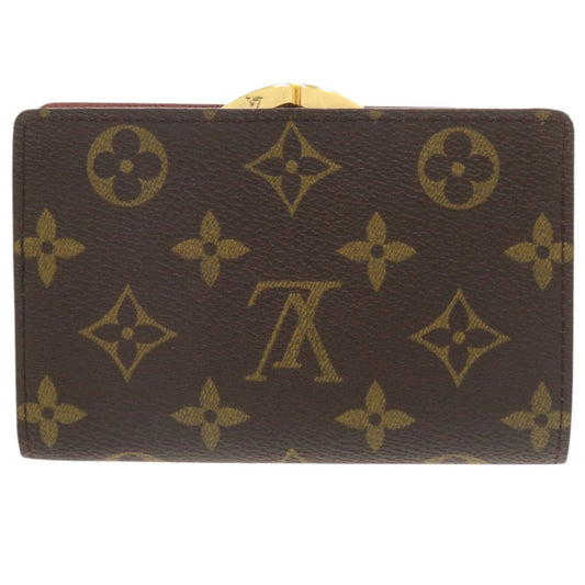 LOUIS VUITTON Bifold Wallet M61663 Monogram canvas Brown Monogram Porto Monevier Vienova Women Used Authentic