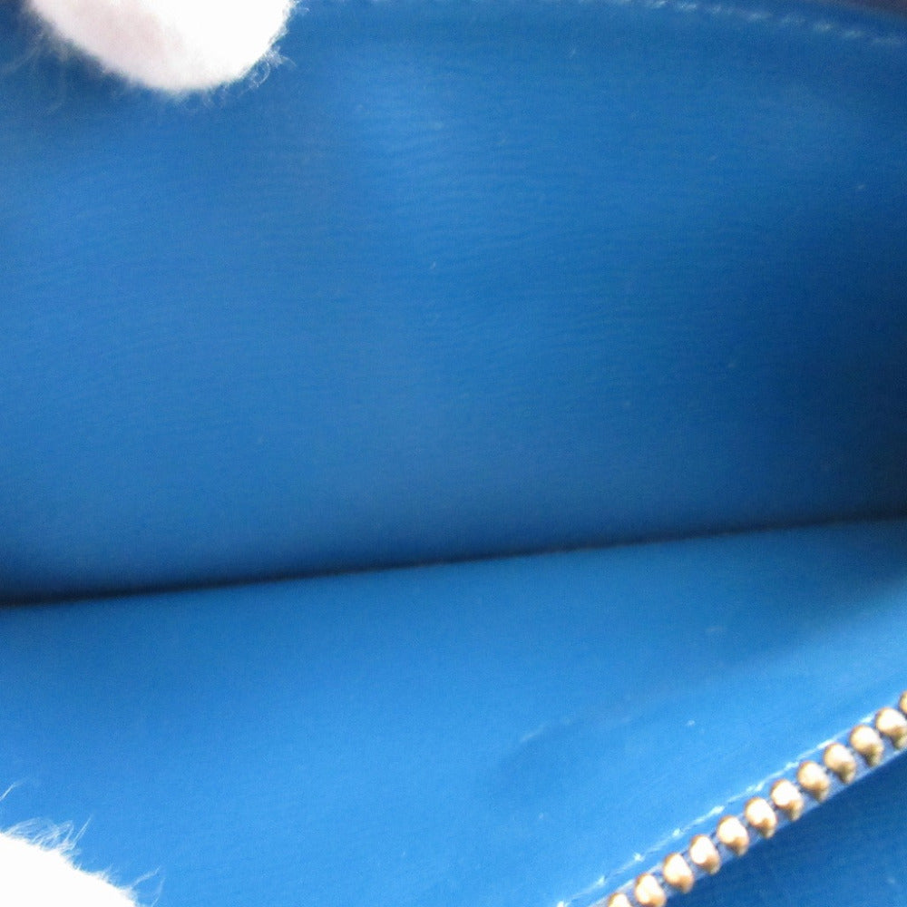 LOUIS VUITTON Long Wallet Purse M63575 Epi Leather blue Two fold Epi Porto Mon Credit unisex(Unisex) Used Authentic