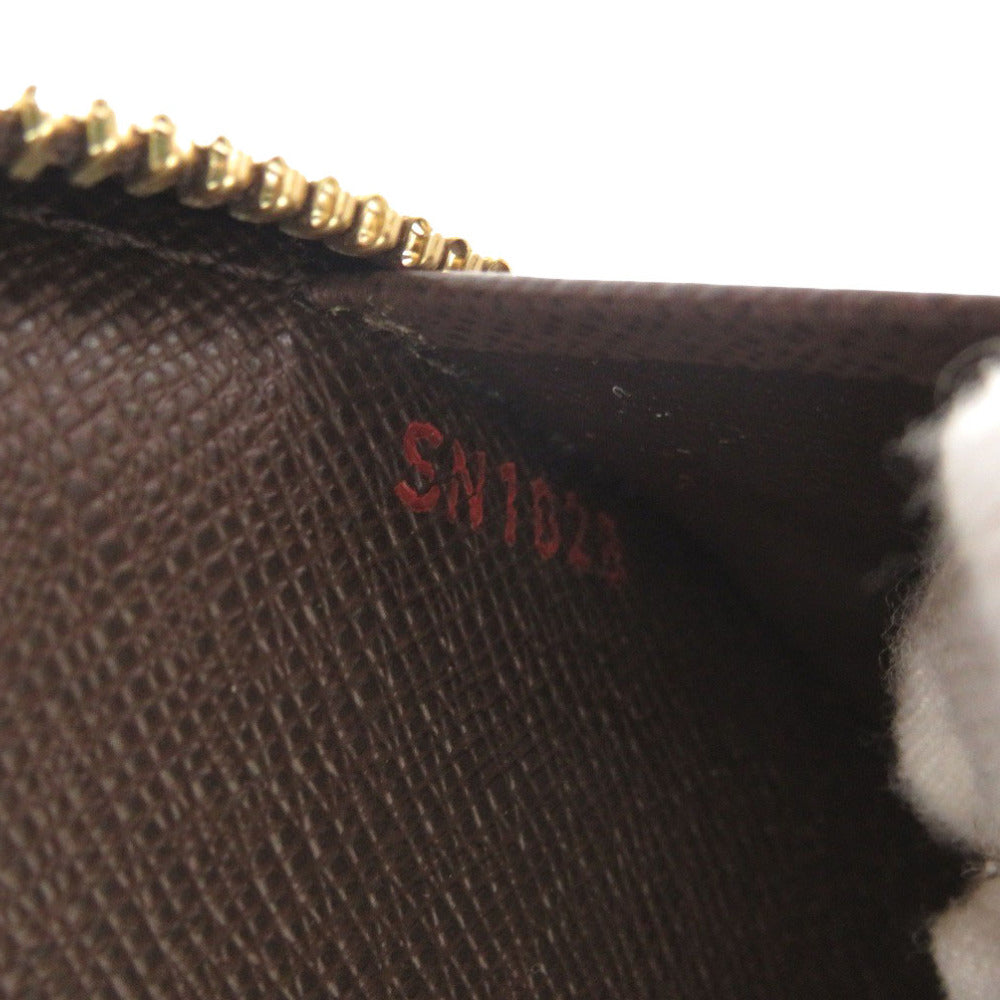 LOUIS VUITTON Long Wallet Purse N60003 Damier canvas Brown Damier Zippy Organizer unisex(Unisex) Used Authentic