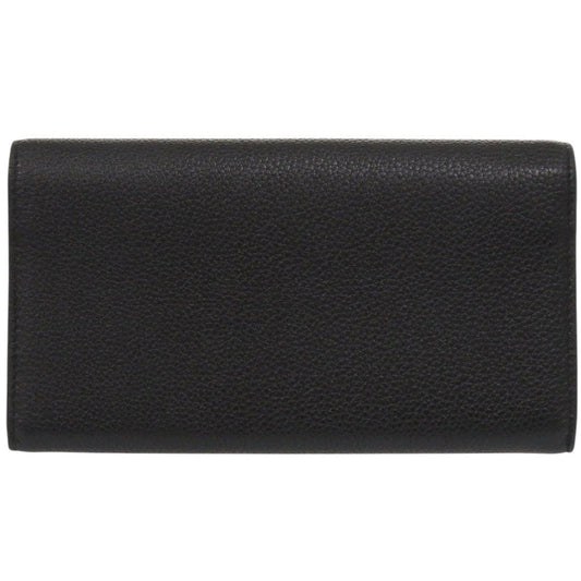 GUCCI Long Wallet Purse 573612 Calfskin black Zumi Women Used Authentic