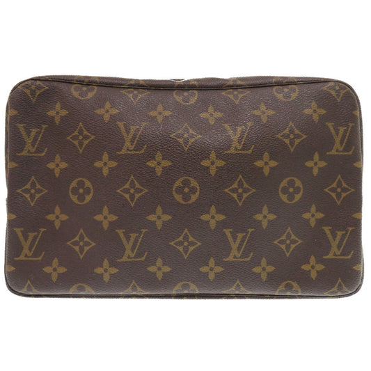 LOUIS VUITTON business bag M47522 Monogram canvas Brown Monogram Truth Cracking Ty 28 mens Used Authentic