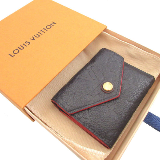 LOUIS VUITTON Bifold Wallet M58880 Monogram Ann Platt Navy Monogram Ann Platt Portefeuille Zoe unisex(Unisex) Used Authentic