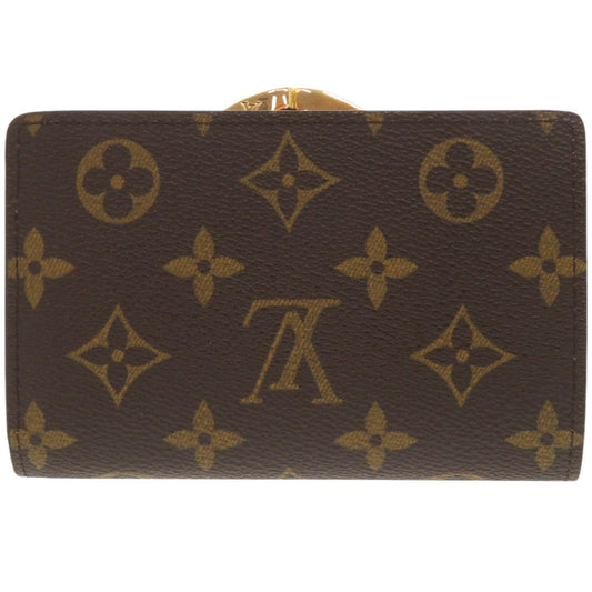 LOUIS VUITTON Bifold Wallet M61663 Monogram canvas Brown Monogram Porto Monnaie Viennois Women Used Authentic