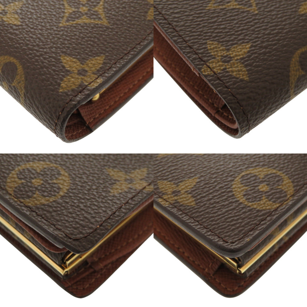 LOUIS VUITTON Bifold Wallet M61663 Monogram canvas Brown Monogram Porto Monnaie Viennois Women Used Authentic
