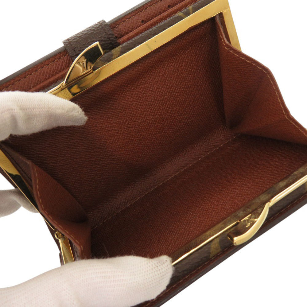 LOUIS VUITTON Bifold Wallet M61663 Monogram canvas Brown Monogram Porto Monnaie Viennois Women Used Authentic