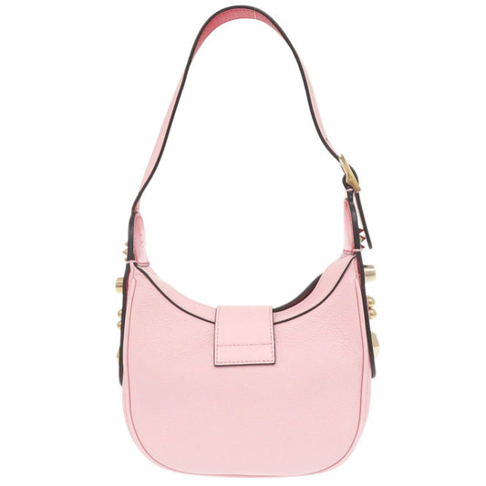 Christian Louboutin Shoulder Bag leather pink CARASKY mini Women Used Authentic