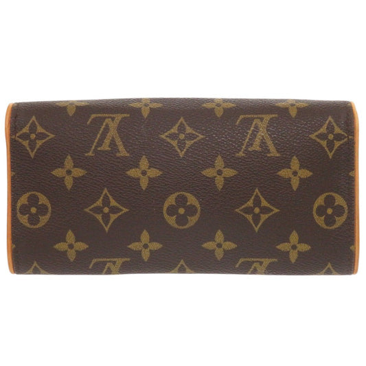LOUIS VUITTON Shoulder Bag M51854 Monogram canvas Brown Monogram Pochette Twin PM Women Used Authentic