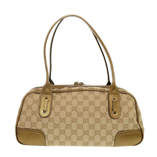 GUCCI Handbag 161720 GG canvas beige Princess Mini Boston Duffel bag Women Used Authentic
