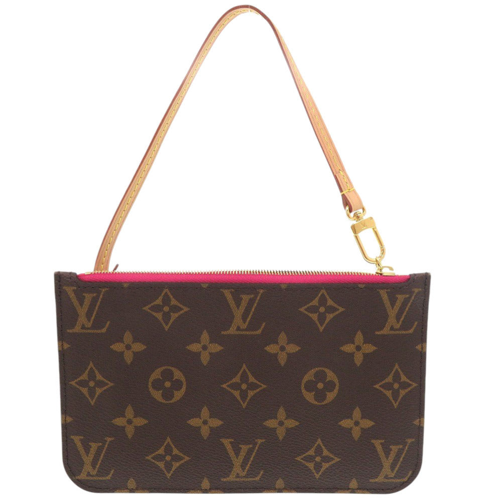 LOUIS VUITTON Pouch M41245 PVC Brown Monogram Neverfull Pouch for PM