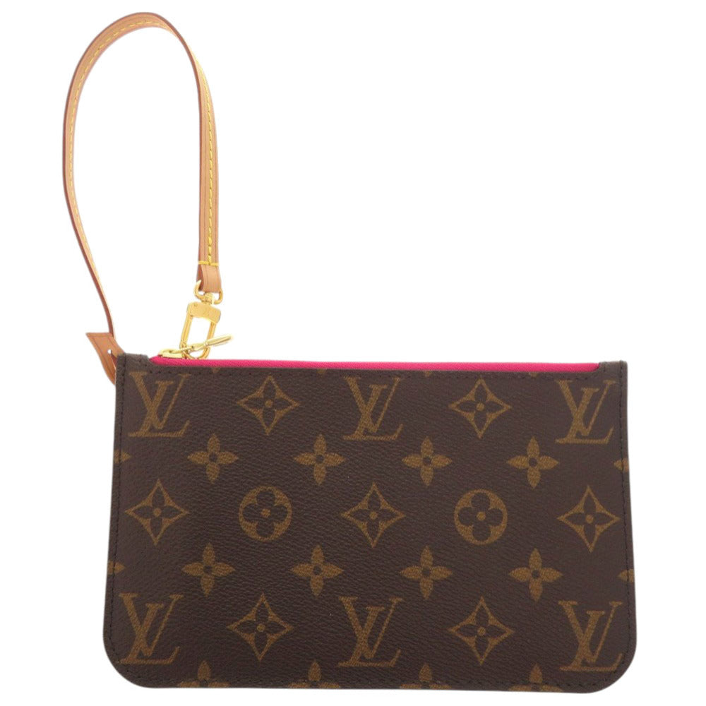 LOUIS VUITTON Pouch M41245 PVC Brown Monogram Neverfull Pouch for PM