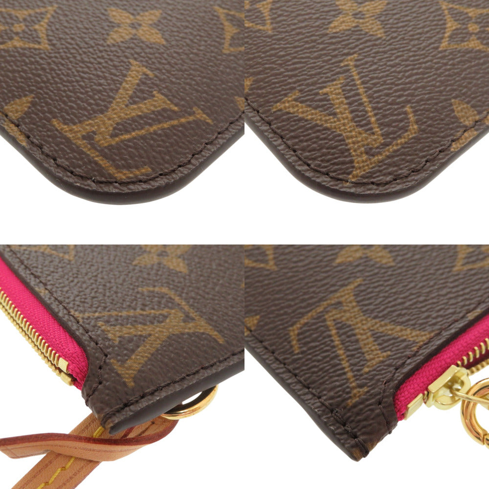 LOUIS VUITTON Pouch M41245 PVC Brown Monogram Neverfull Pouch for PM