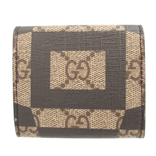 GUCCI Coin case 406565 GG canvas, leather beige GG Kaleido