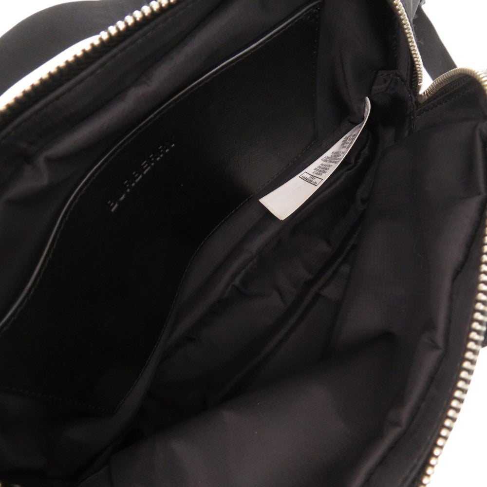 BURBERRY Sling bag 8014603 Nylon black Logo print unisex(Unisex) Used Authentic