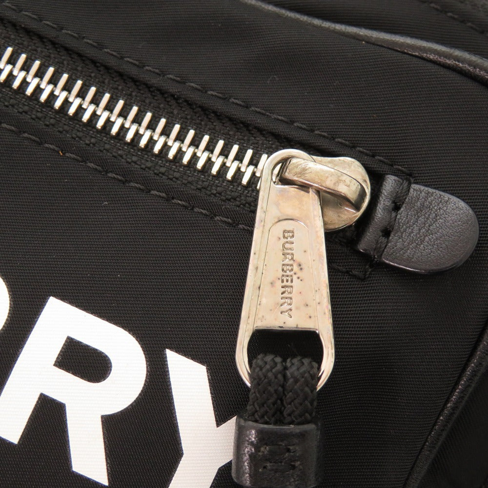 BURBERRY Sling bag 8014603 Nylon black Logo print unisex(Unisex) Used Authentic