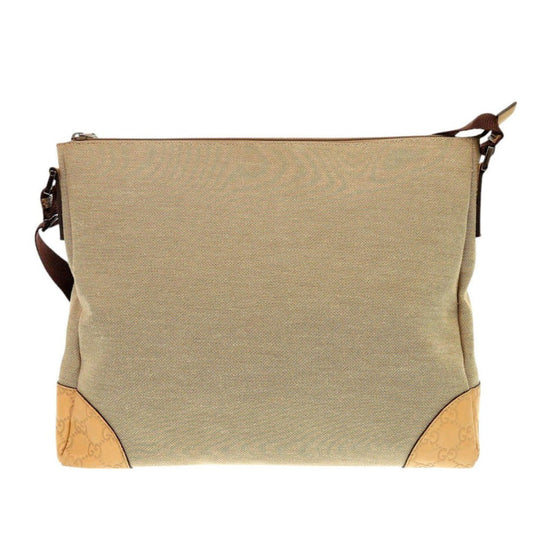 GUCCI Shoulder Bag 257301 canvas beige Women Used Authentic