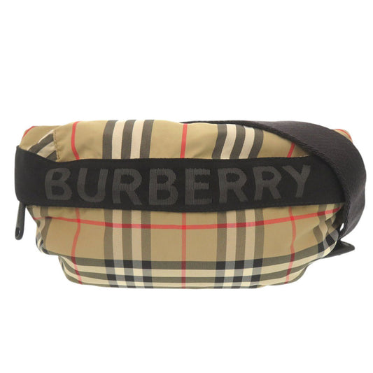 BURBERRY Sling bag 8014715 Nylon beige check unisex(Unisex) Used Authentic