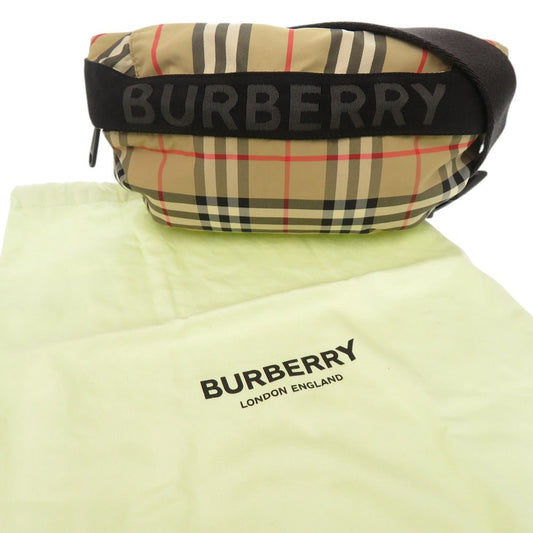 BURBERRY Sling bag 8014715 Nylon beige check unisex(Unisex) Used Authentic