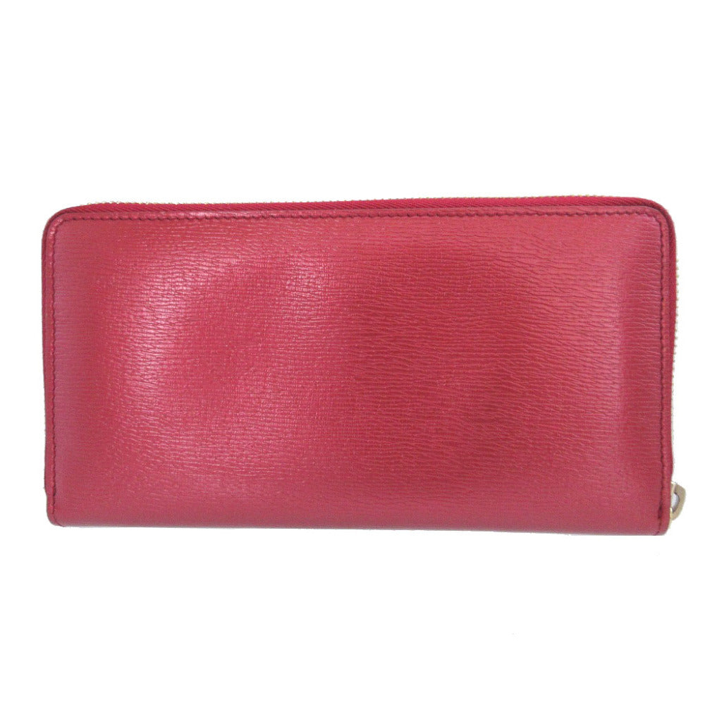 GUCCI Long Wallet Purse 308005 leather Red Heart Interlocking