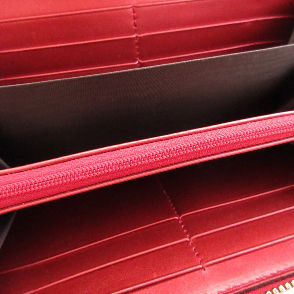 GUCCI Long Wallet Purse 308005 leather Red Heart Interlocking