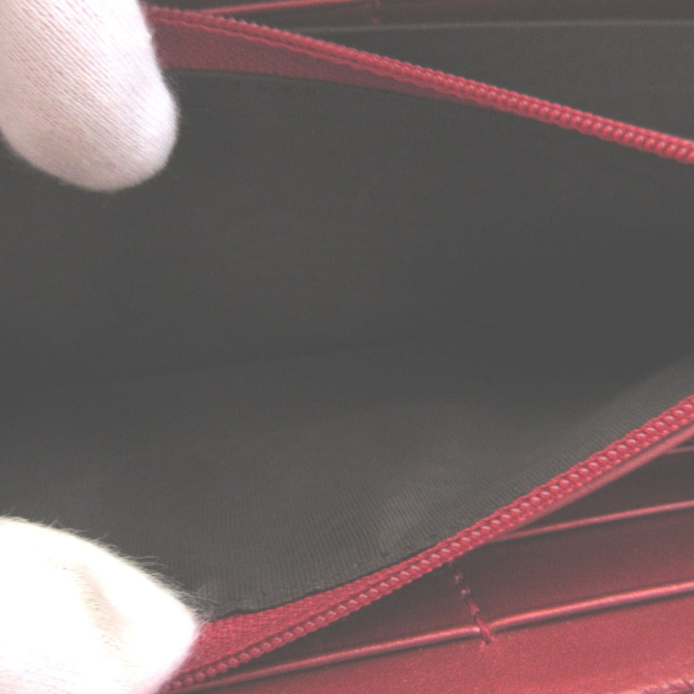 GUCCI Long Wallet Purse 308005 leather Red Heart Interlocking