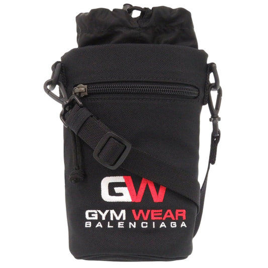 BALENCIAGA Shoulder Bag 618193 Nylon black Gym Wear Weekend Bottle Holder unisex(Unisex) Used Authentic