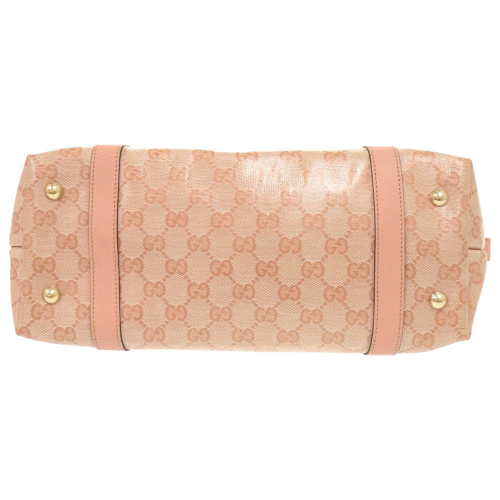 GUCCI Handbag 141470 Coated canvas pink GG crystal Women Used Authentic