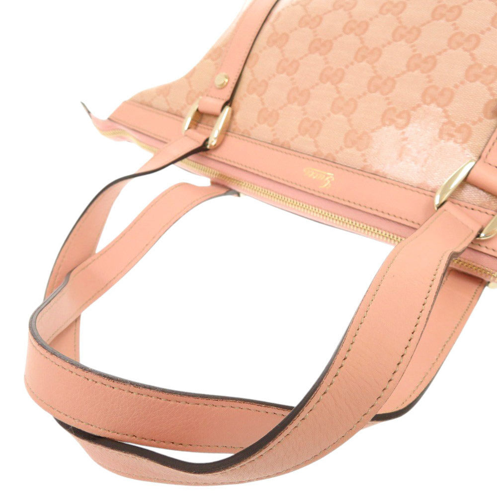GUCCI Handbag 141470 Coated canvas pink GG crystal Women Used Authentic