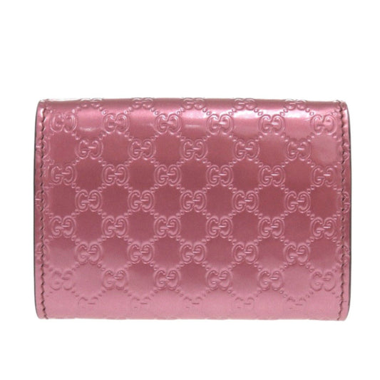 GUCCI Coin case 295385 456085 Patent leather pink Micro Guccisima