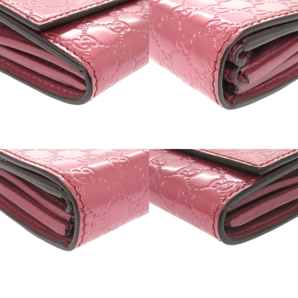 GUCCI Coin case 295385 456085 Patent leather pink Micro Guccisima