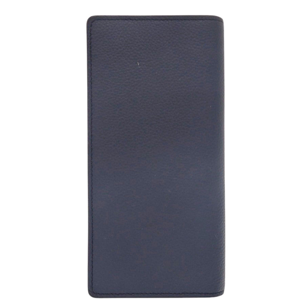 LOUIS VUITTON Long Wallet Purse M81810 Taurillon Clemence Leather Navy Portefeuille Plaza mens Used Authentic