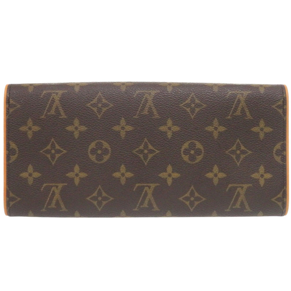 LOUIS VUITTON Shoulder Bag M51852 Monogram canvas Brown Monogram Pochette Twin GM Women Used Authentic