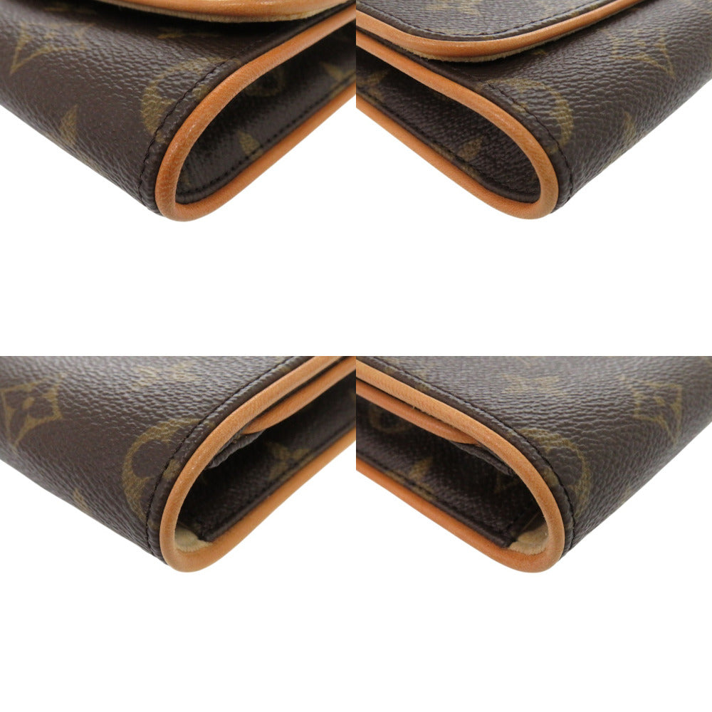 LOUIS VUITTON Shoulder Bag M51852 Monogram canvas Brown Monogram Pochette Twin GM Women Used Authentic