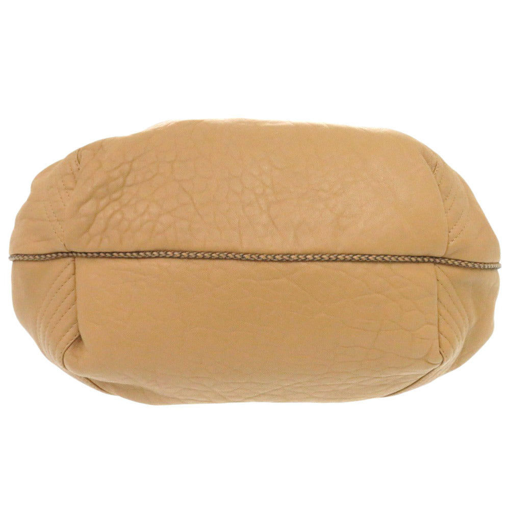 FENDI Handbag leather beige Spy Bag Zucca Pattern