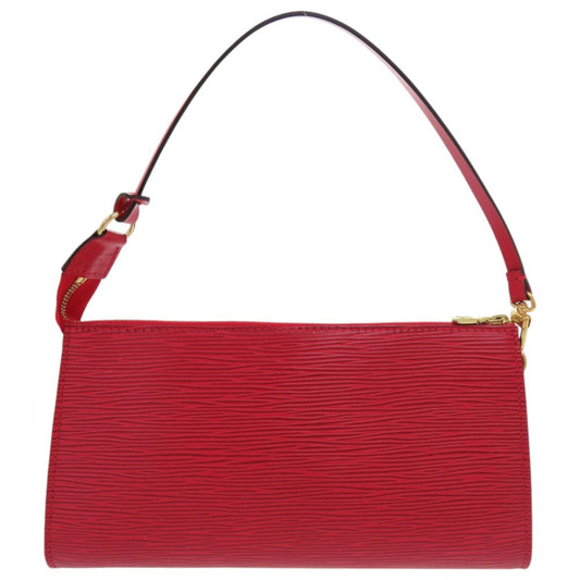 LOUIS VUITTON Pouch M52947 Epi Leather Castilian red Epi Pochette Accessory Pouch Women Used Authentic