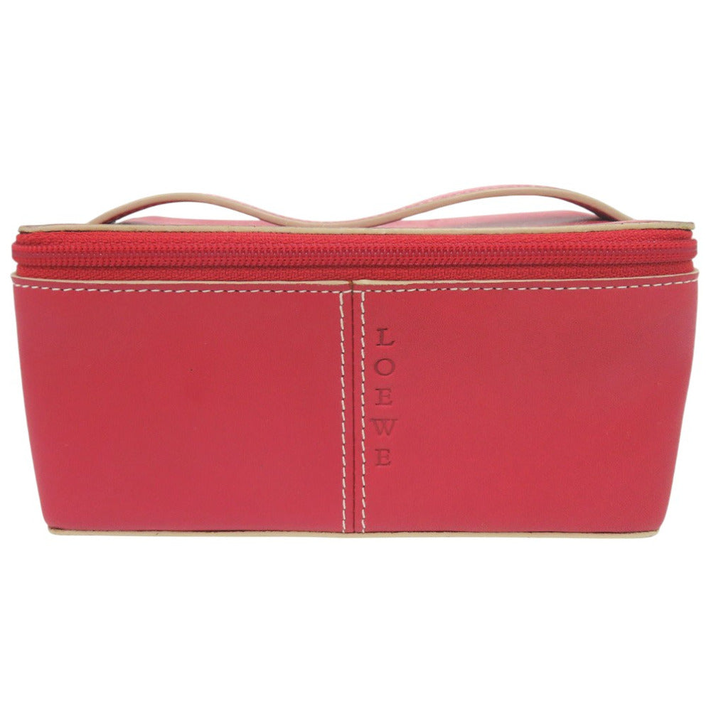 LOEWE Pouch leather Red