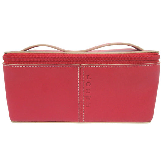LOEWE Pouch leather Red