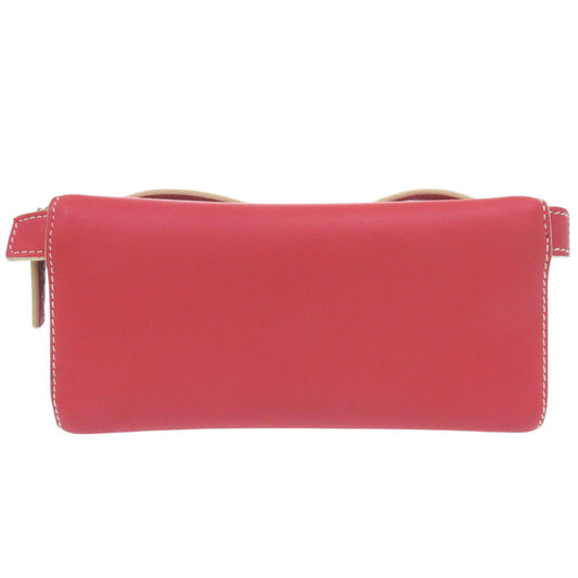 LOEWE Pouch leather Red