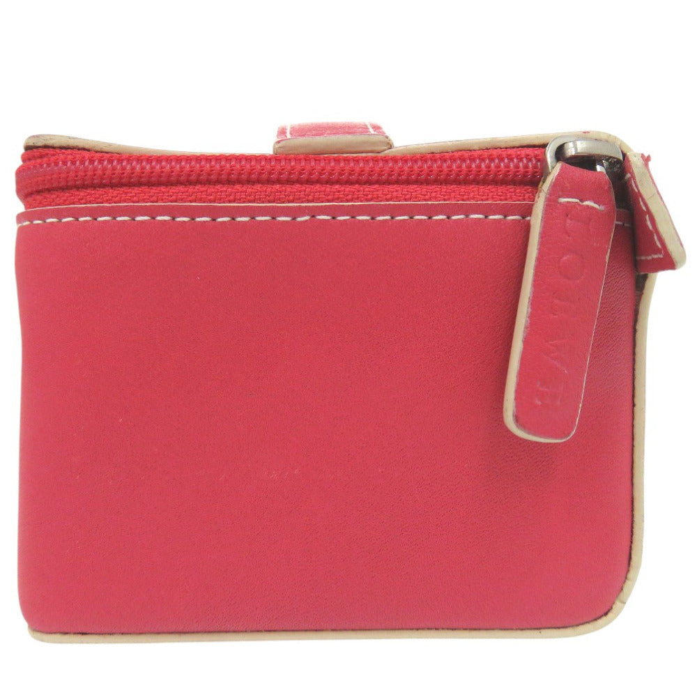 LOEWE Pouch leather Red