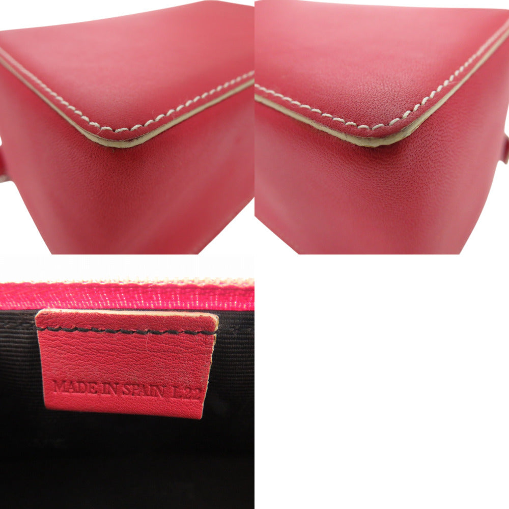 LOEWE Pouch leather Red