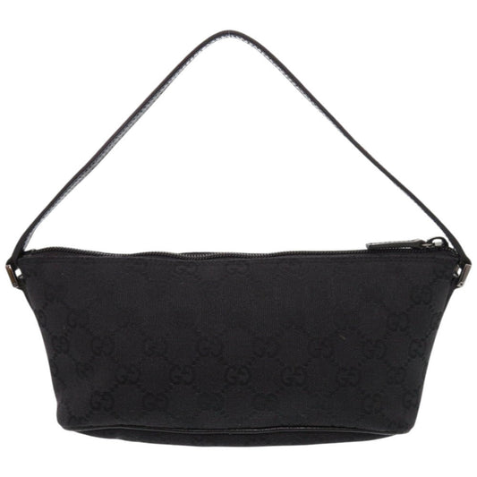 GUCCI Handbag 07198 GG canvas black Accessory pouch Women Used Authentic