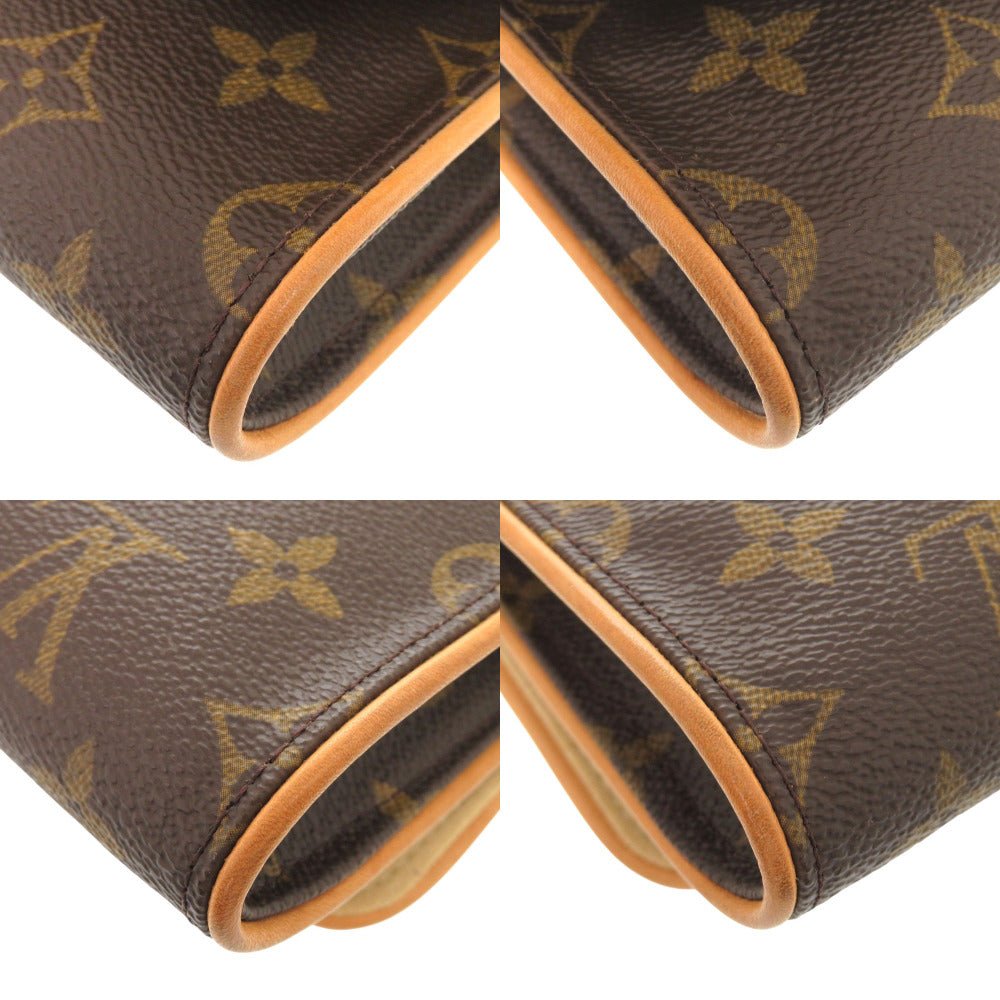 LOUIS VUITTON Shoulder Bag M51852 Monogram canvas Brown Monogram Pochette Twin GM Women Used Authentic