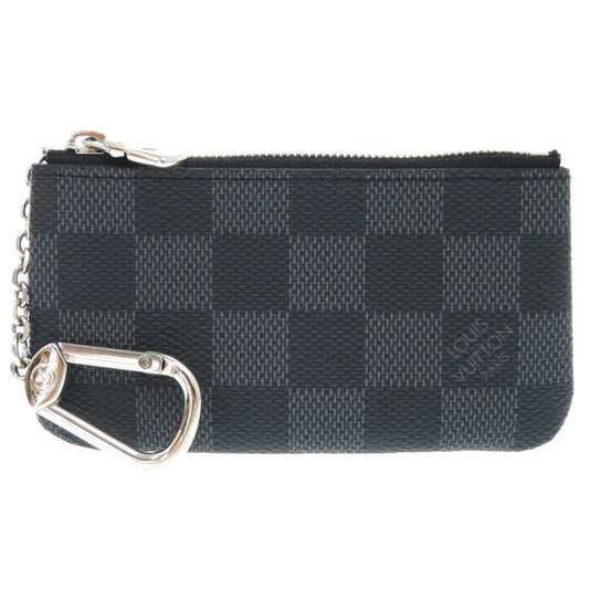 LOUIS VUITTON Coin case N60155 Damier Grafitto Canvas black Damier Graphite Pochette Cre