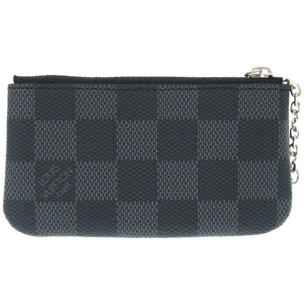LOUIS VUITTON Coin case N60155 Damier Grafitto Canvas black Damier Graphite Pochette Cre