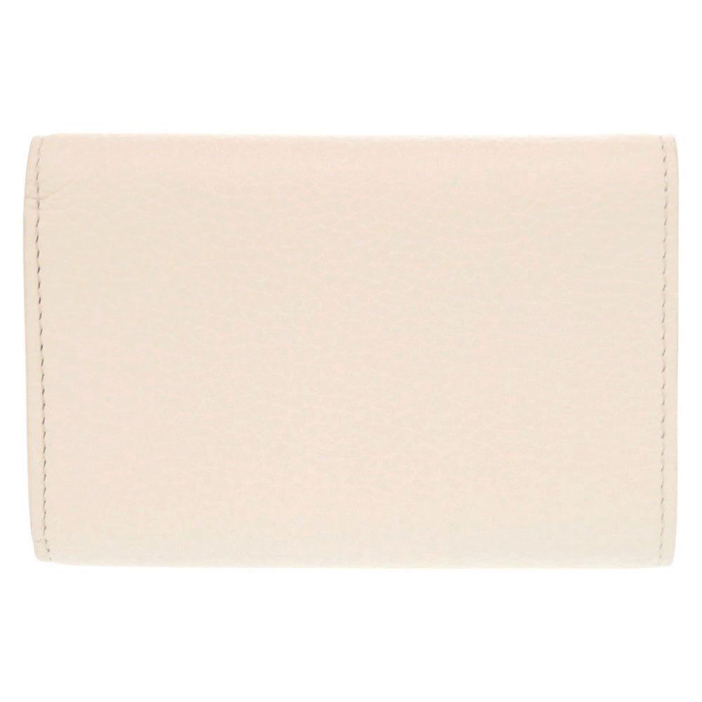 LOUIS VUITTON Tri-fold wallet M11363 Taurillon Clemence Leather Beige pink Portefeuille Capcine Compact Women Used Authentic