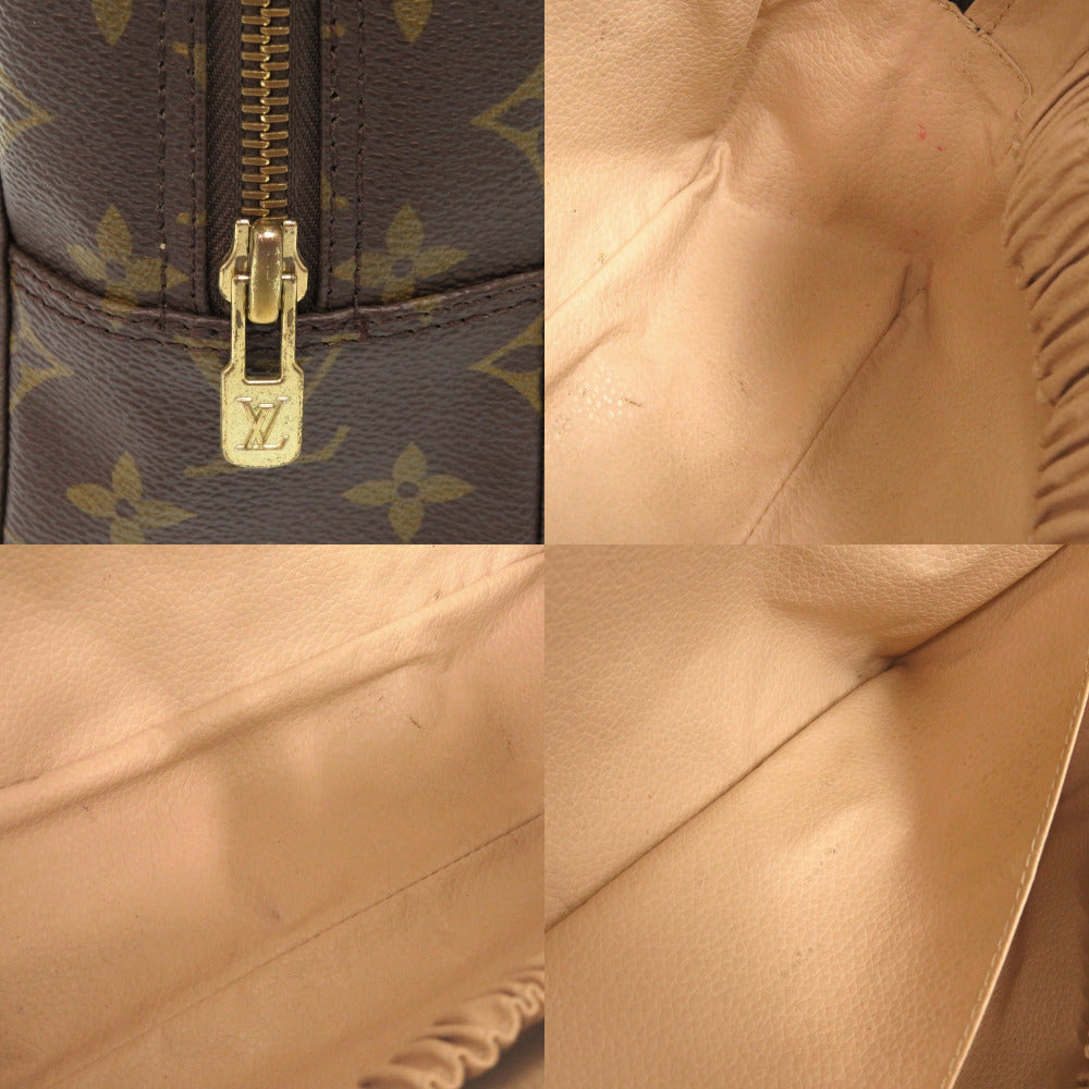 LOUIS VUITTON business bag M47522 Monogram canvas Brown Monogram Truth Cracking Ty 28 mens Used Authentic