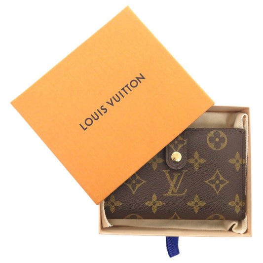 LOUIS VUITTON Bifold Wallet M61663 Monogram canvas Brown Monogram Porto Monevier Vienova Women Used Authentic